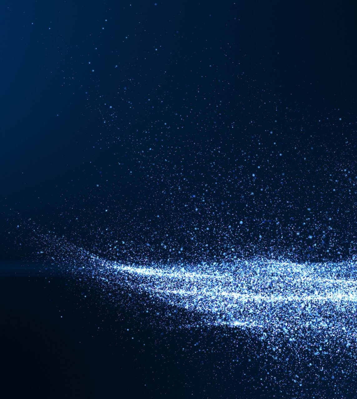 Blue Glitter Wave on Dark Background