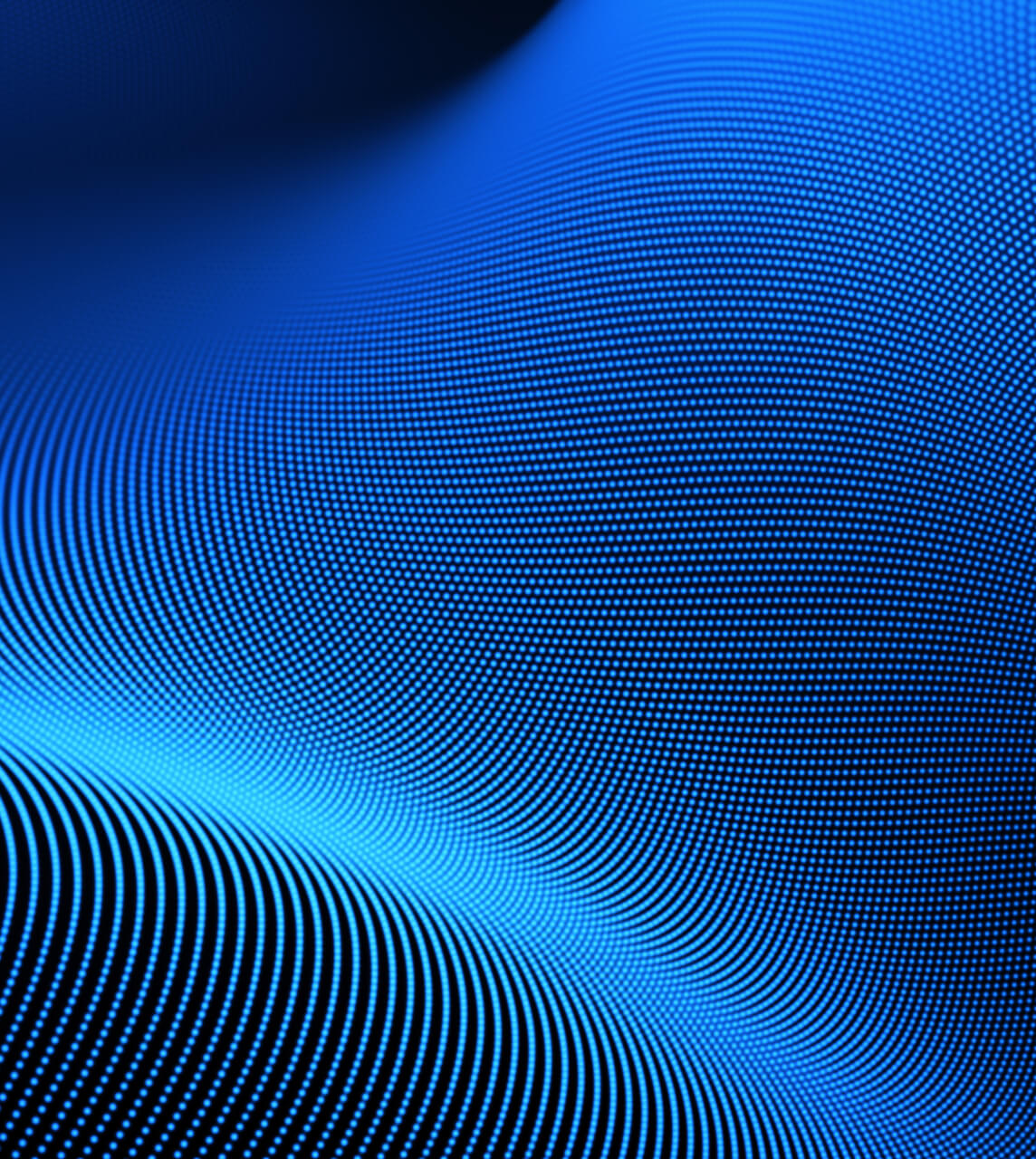 Blue Dotted Waveform on Black