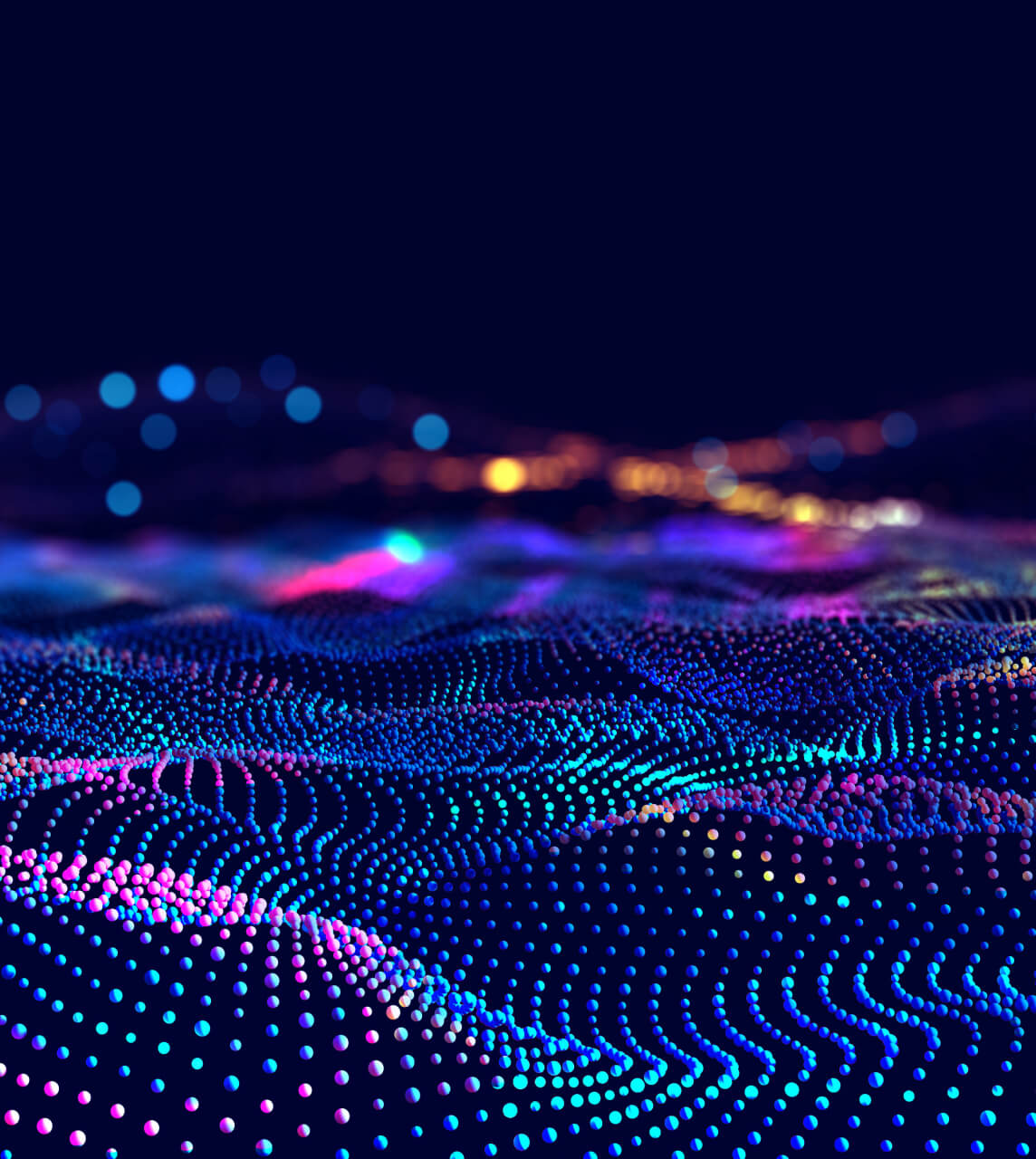 Blue and Pink dots waves