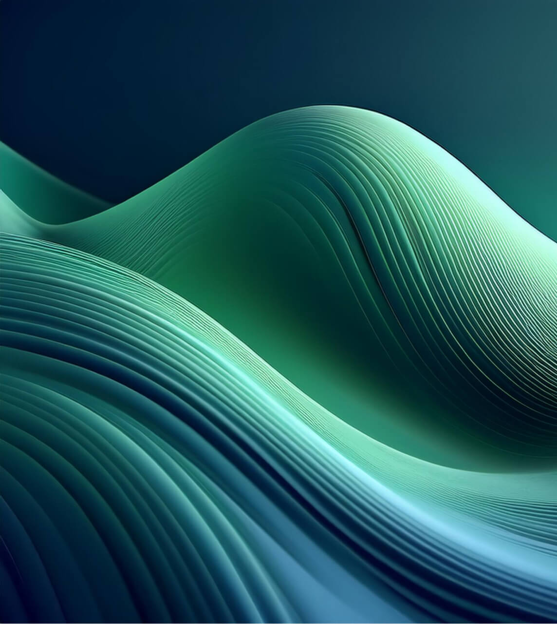 Firefly soft wave 3d render soft wave green digital abstract 50701-