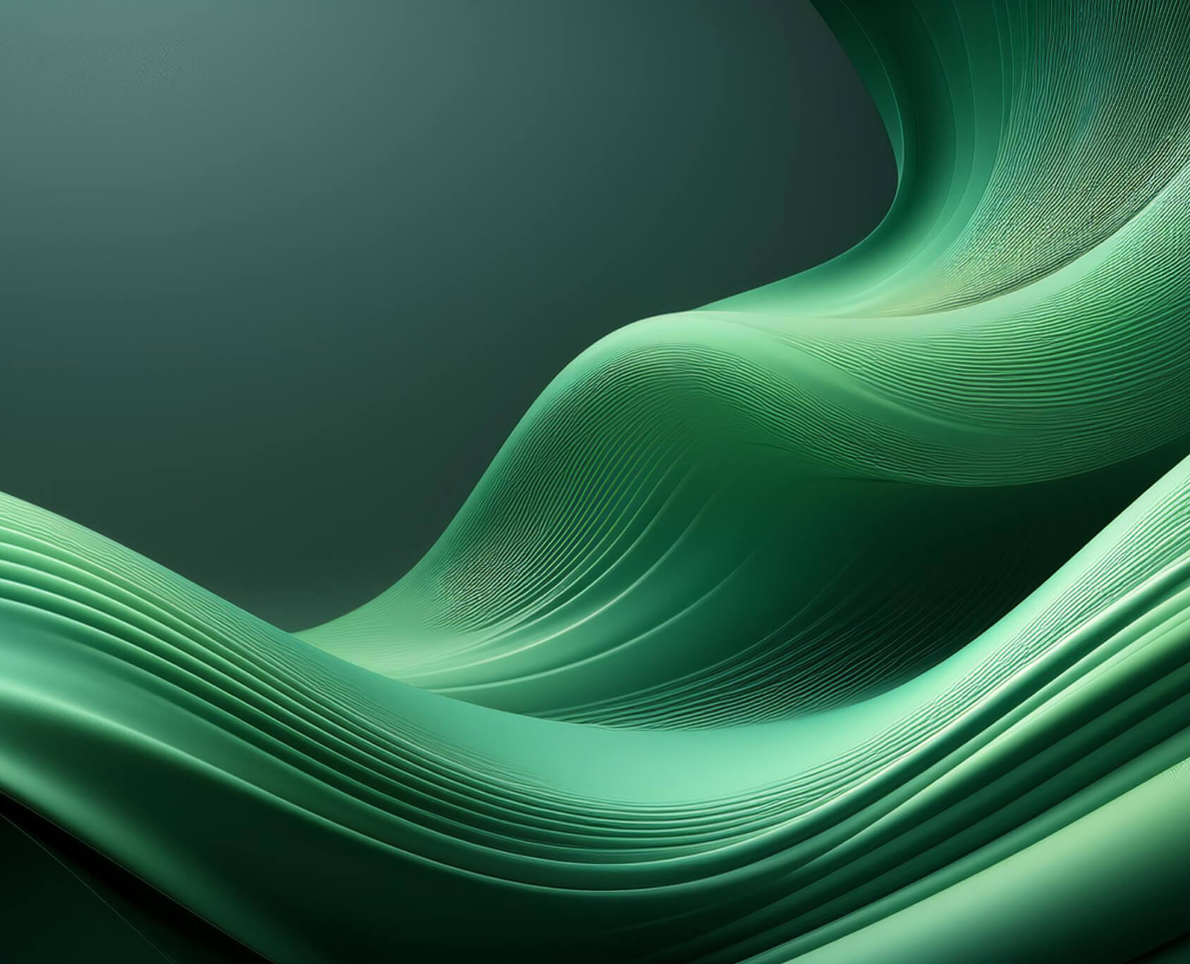 Firefly soft wave muted green