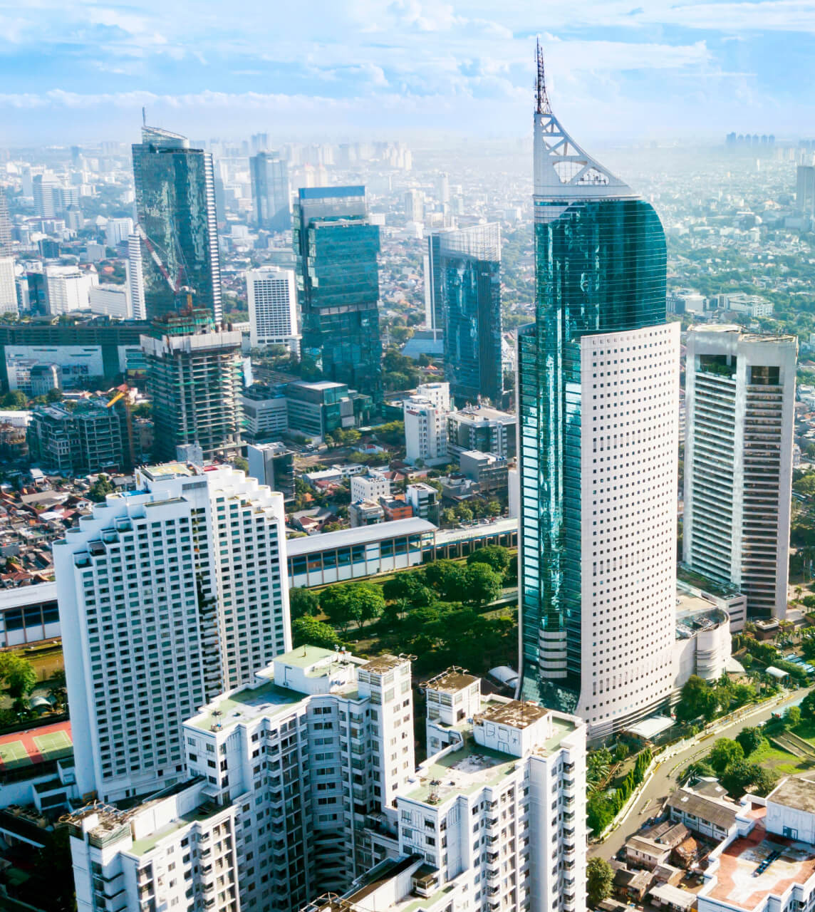Indonesia skyline during the day time