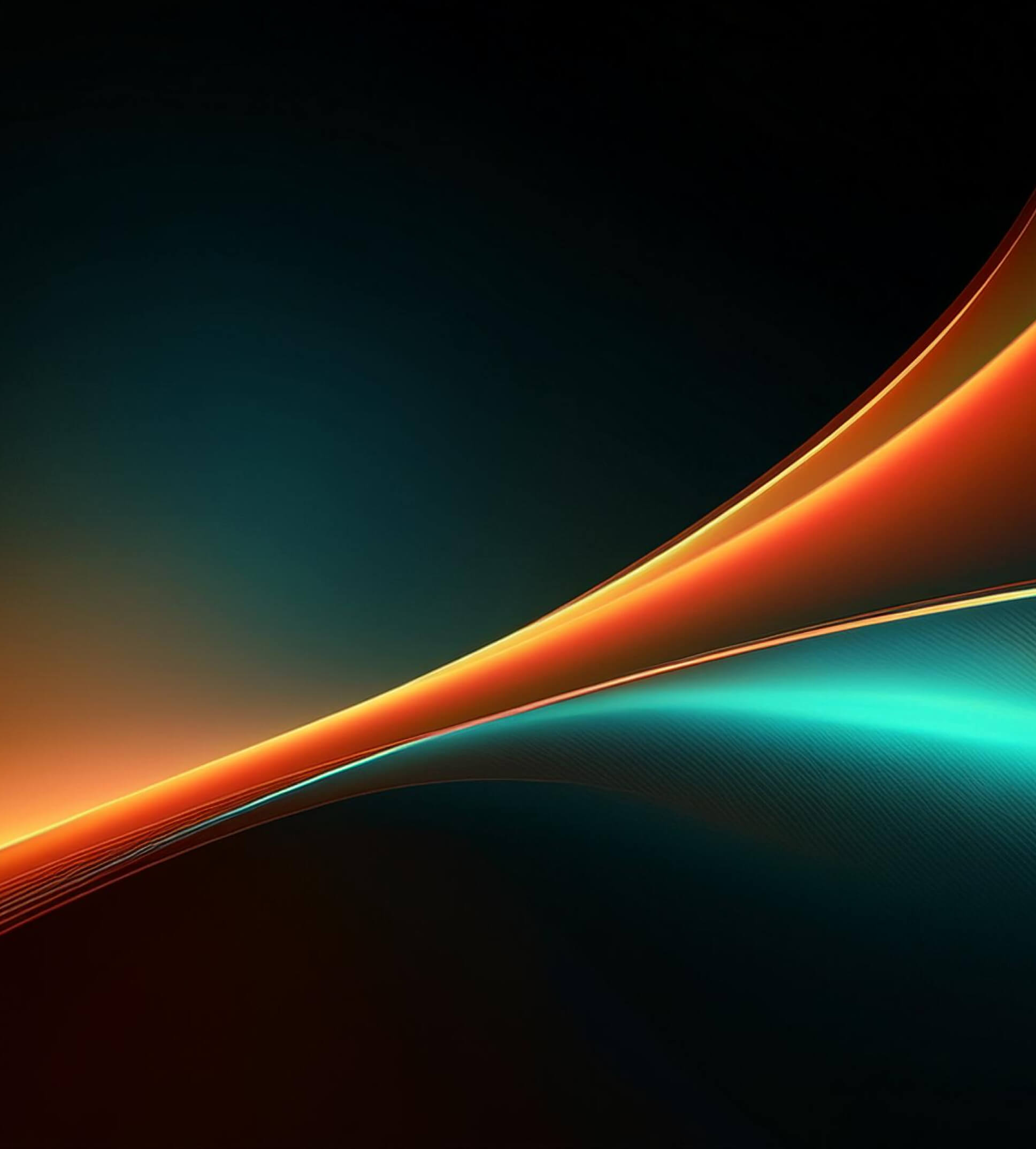 Specturm of colours in a wave